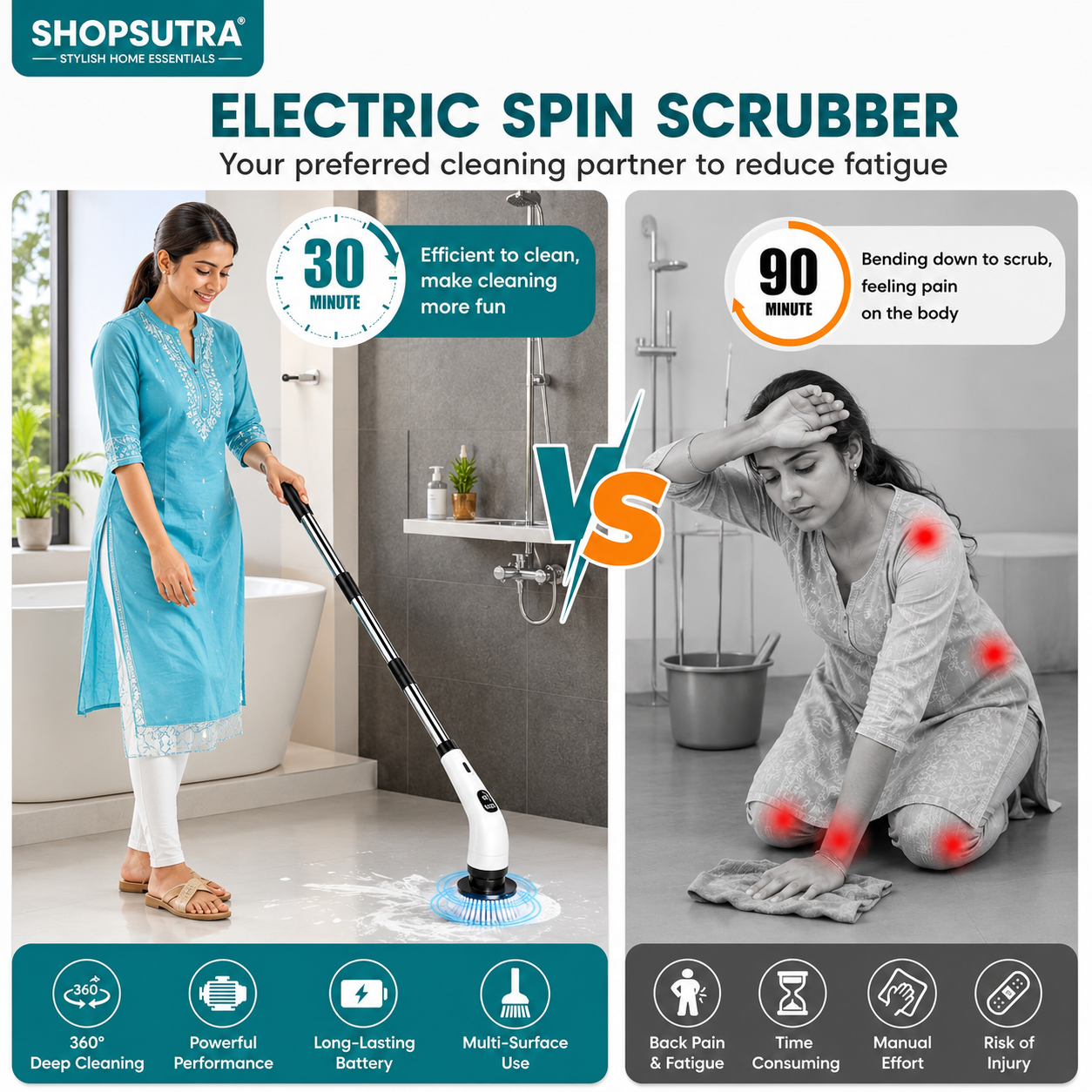Nestify Cleonix Pro – Ultimate Deep Cleaning Brush Tool