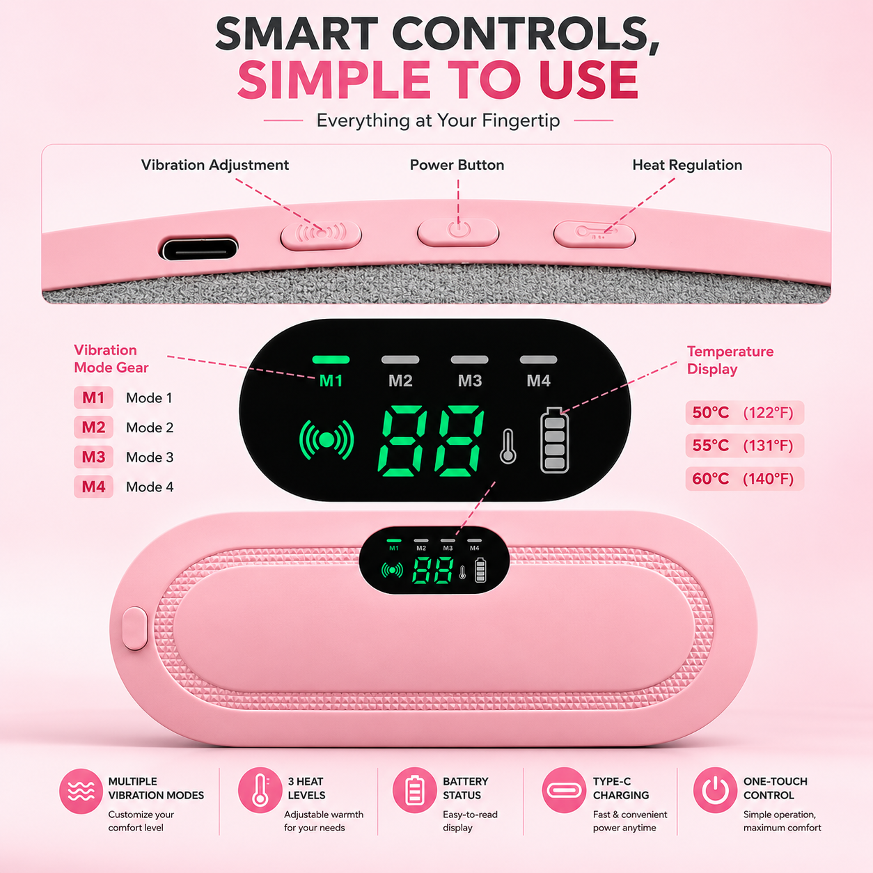 Portable Cordless Heating Pad - Menstrual Heating Pad