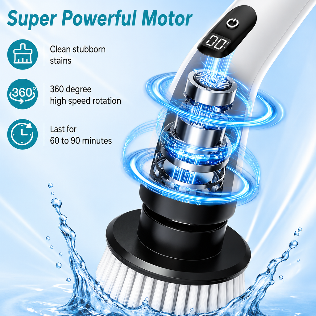 Nestify Cleonix Pro – Ultimate Deep Cleaning Brush Tool